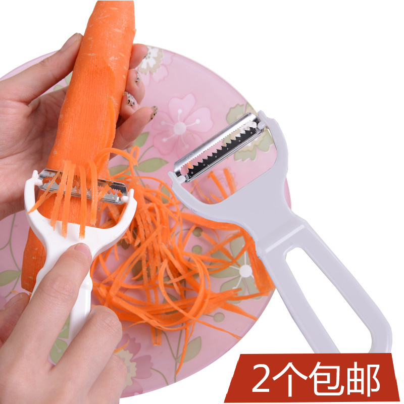日本进口厨房刨丝器土豆丝切丝器不锈钢蔬果刨丝刀胡萝卜切丝刨子