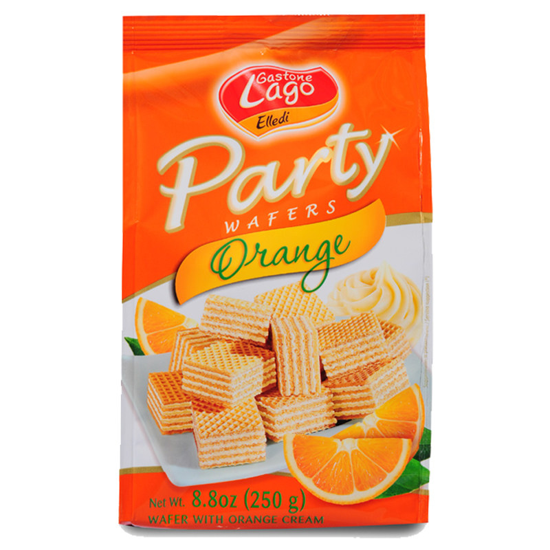 【天猫超市】意大利进口 爱利地橙子华夫块 250g/袋  进口零食