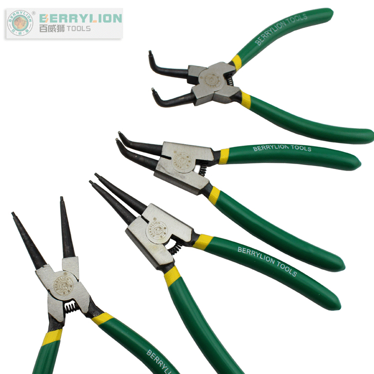 Budweilion Tool Boutique Snap Clamp C-type clasp pliers shaft use caves with snap ring pliers 6 inch 7 inches