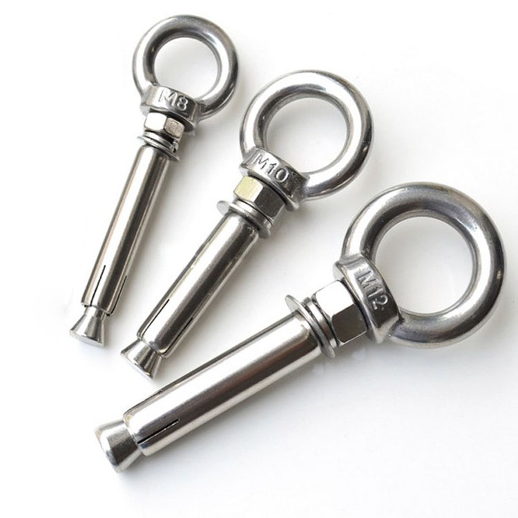 Floating ring of the ring of the swollen screw with the ring of the lamb eye and the ring of the ring nut swelling hook