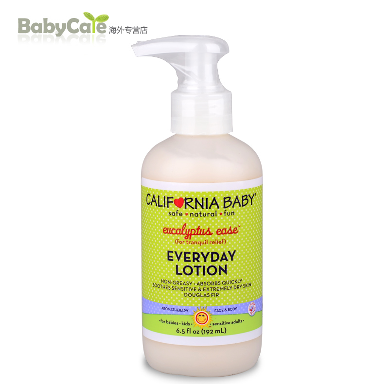 美国直邮 CaliforniaBaby加州宝宝婴儿预防感冒流感润肤乳液192ml