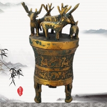 Gilt bronze ornaments Spring and Autumn Warring States Granary Pulp Old Bronze Antiques Old Goods