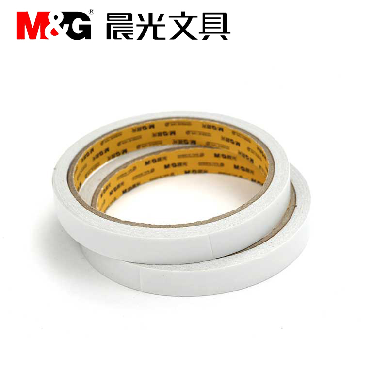 Morning light double-sided adhesive tape 1 2 cm 12MM wide 2 volume bag 10y long cotton paper double-sided adhesive AJD97349