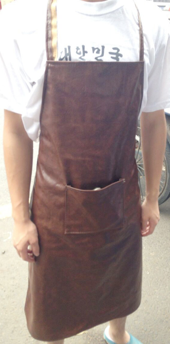 Thickened Human Leather Waterproof Apron Labour Protection Anti-Fouling Workaround Skirt Home Factory Apron 