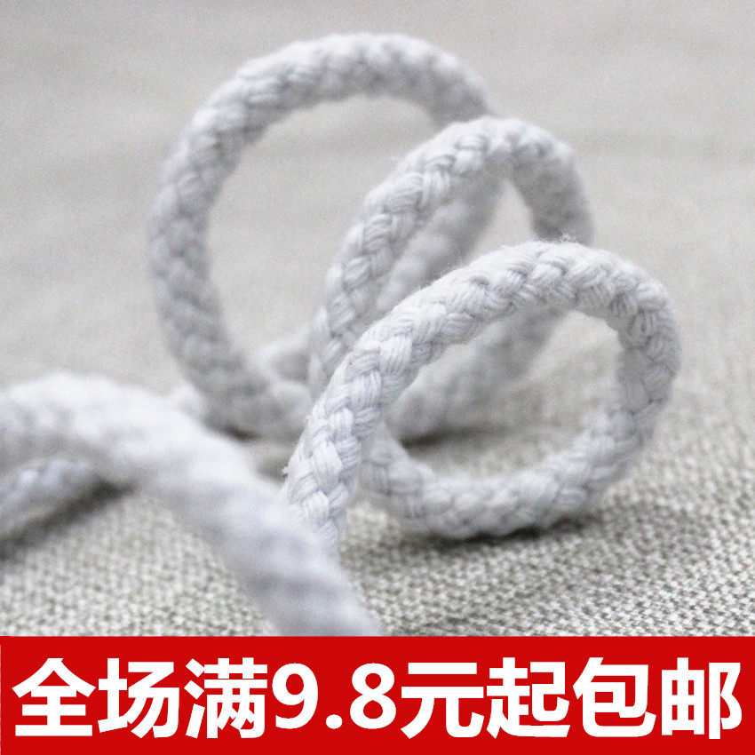 6mm cotton bleached 8 strands of rope cotton rope pure cotton rope cotton thread cotton hemp rope cotton rope belt rope