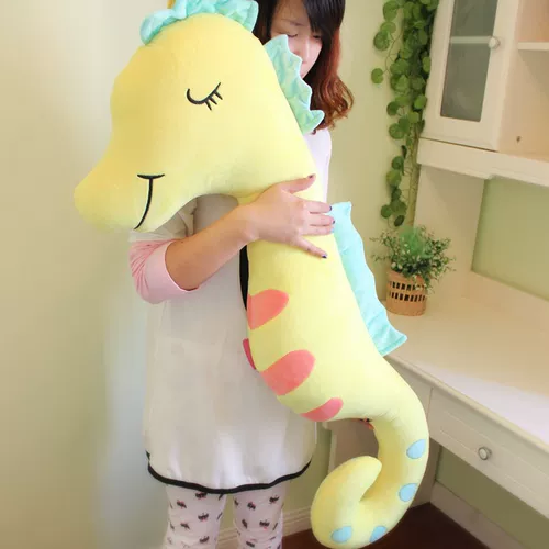 Подушка, плюшевая игрушка для друга для сна, успокаивающая милая кукла, морской конек