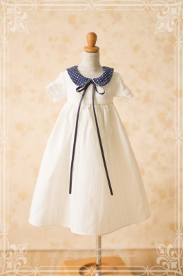 taobao agent Bjd azone dd rosette Water jade small round neck white titan high waist dress