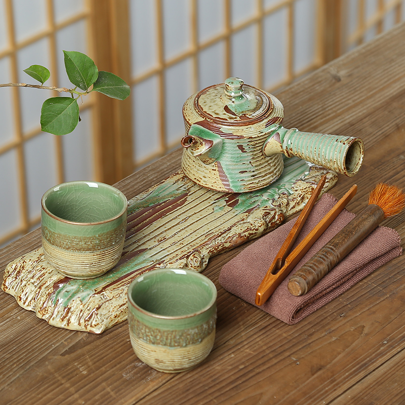 Friends is Japanese kung fu tea sets home a pot of two cups of dry terms plate of your up coarse ceramic tea set gift boxes