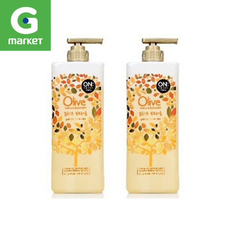 韩国正品[on the body]LG橄榄油沐浴露温和洁肤900ml*2