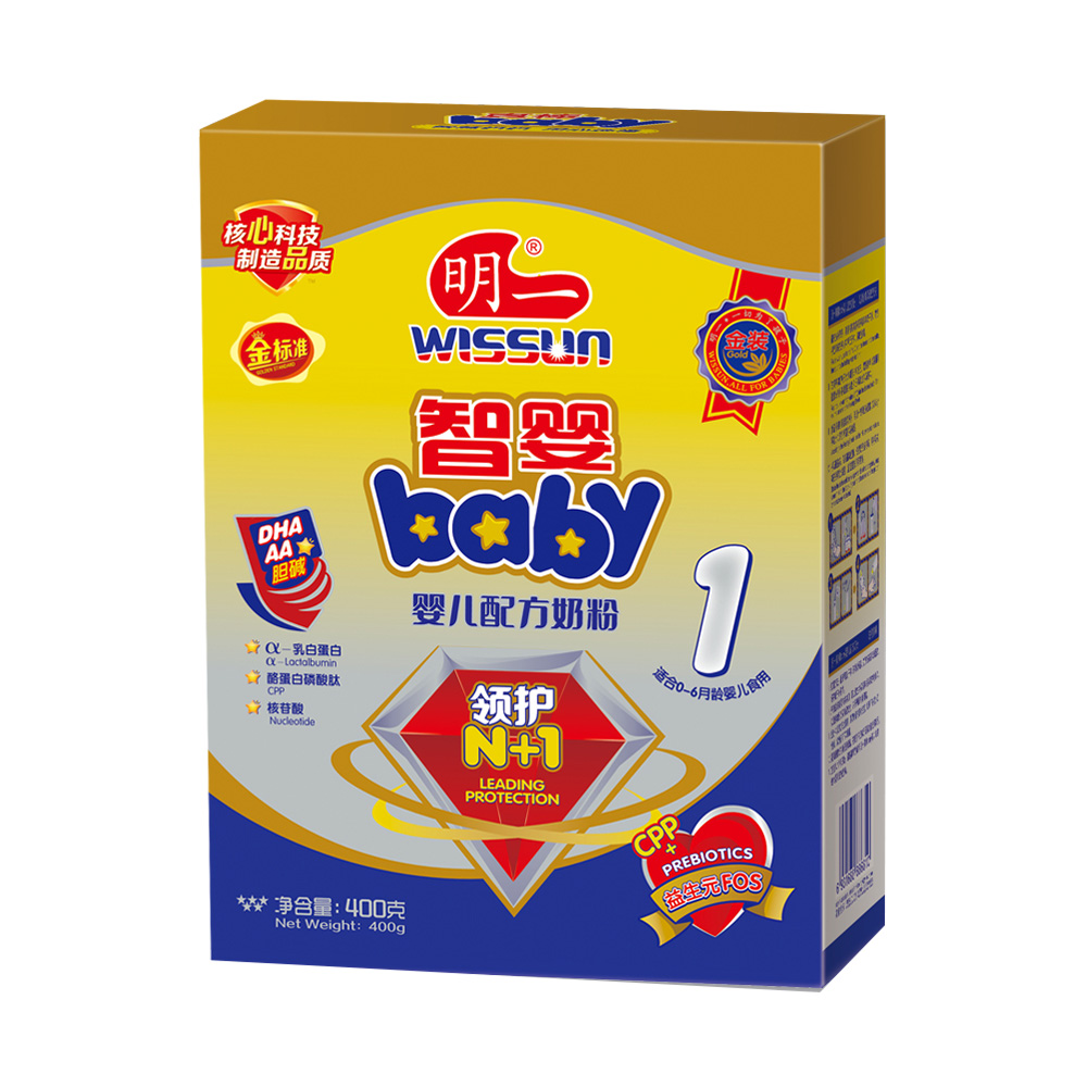 15年5月 明一1段400g 智婴baby 婴儿配方奶粉 MY6872