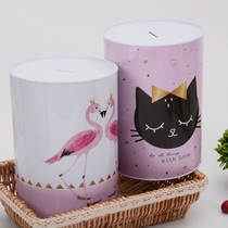Just cant get in the creative oversized piggy bank tin shaking sound with the same banknote piggy bank coin change pot gift