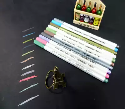 Stasta water-based paint pen gold and silver pen signature pen high light pen metal pen photo pen soft head