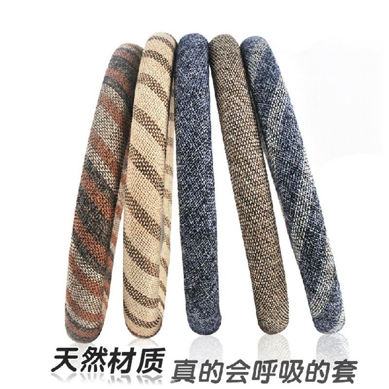 汽车方向盘套 四季通用麻保暖吸汗防滑汽车把套韩国新款