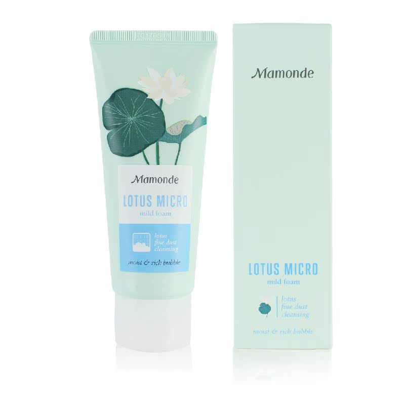 Mamonde/梦妆清莲净澈保湿洁面乳100ml 女 补水保湿美白 专柜