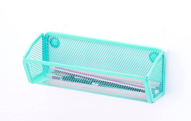 Small storage magnet hanging stationery box Office home hot sale magnetic pen holder Teaching board black and white board Iron hanging metal