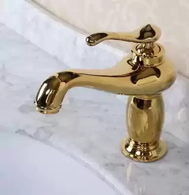 Basin faucet Golden all copper faucet basin wash basin basin basin faucet bathroom