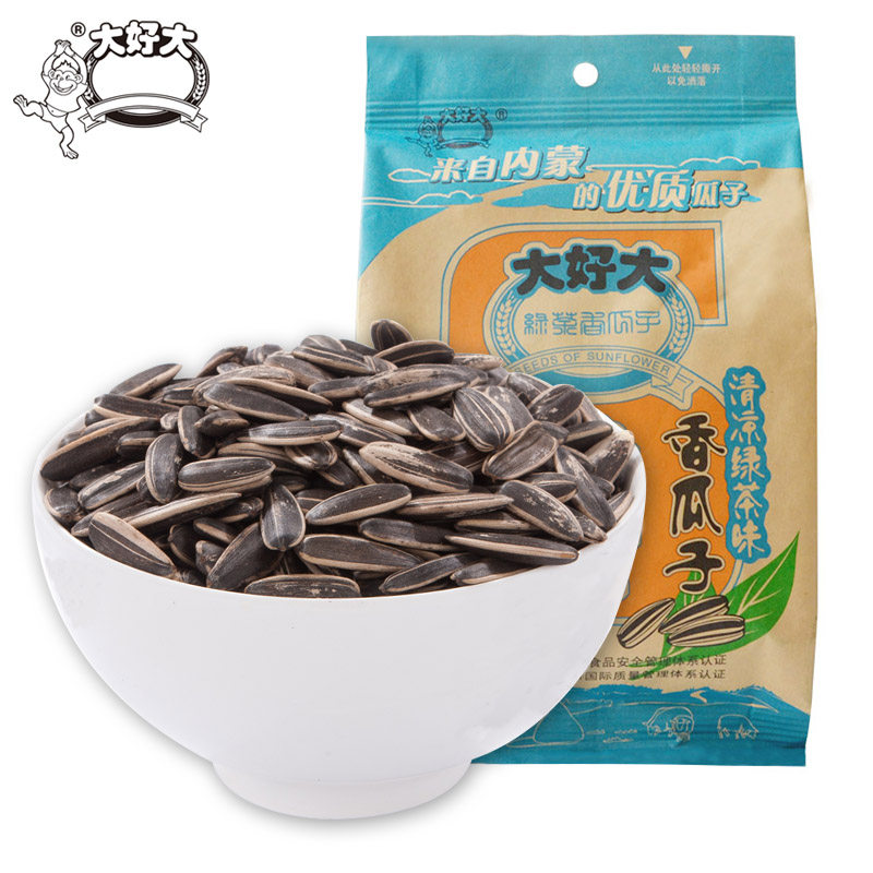 【天猫超市】大好大香瓜子清凉绿茶味235g/袋 精选葵瓜子休闲必备