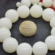 Ngọc trắng mịn Bodhi gốc đã hoàn thành hạt mật độ cao đánh bóng vòng đeo tay vòng tay phụ kiện tự làm vòng cổ 108 - Vòng đeo tay Clasp vòng tay tinh lâm Vòng đeo tay Clasp