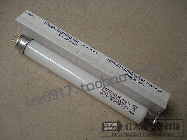 Imported Hitachi F4T5 BL 4W Ultraviolet sunburn lighting tube exposure lamp UV lamp flexible sunscreen lamp