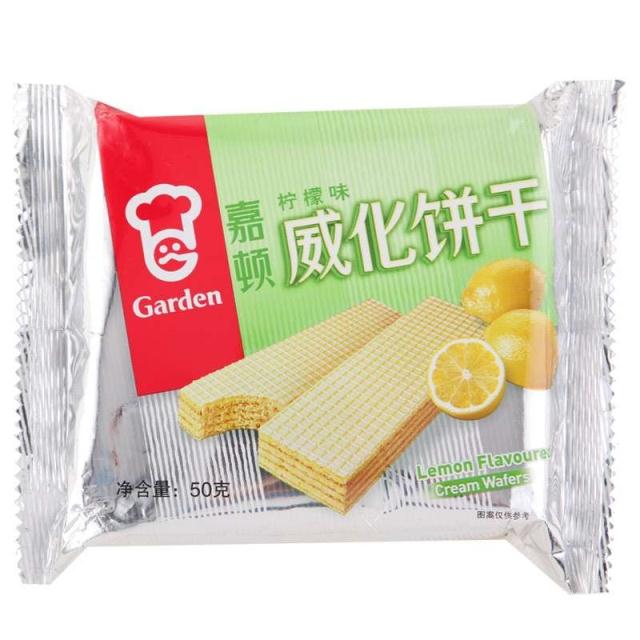 【苏宁易购】嘉顿威化饼干（柠檬味）50g/袋
