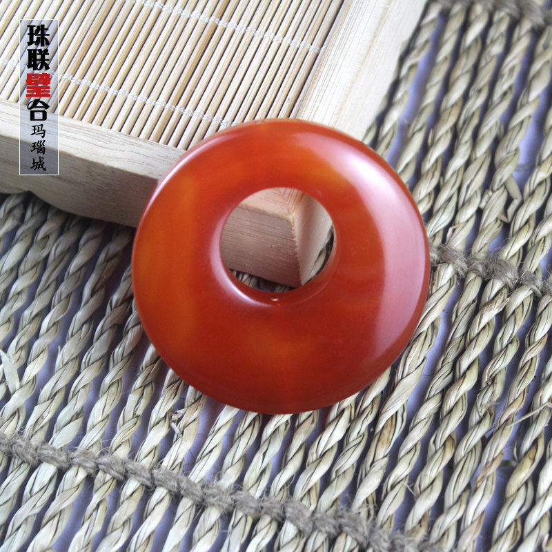 Great Qing warehouse Fuxin Natural Manau red and green buckle DIY Ornament Necklace Pendant Car Inner Room Pendant Accessories 520