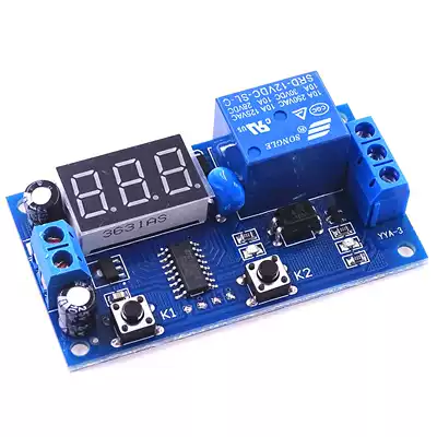 Time-controlled switch intermittent infinite cycle countdown switch controller timing relay Module 12V