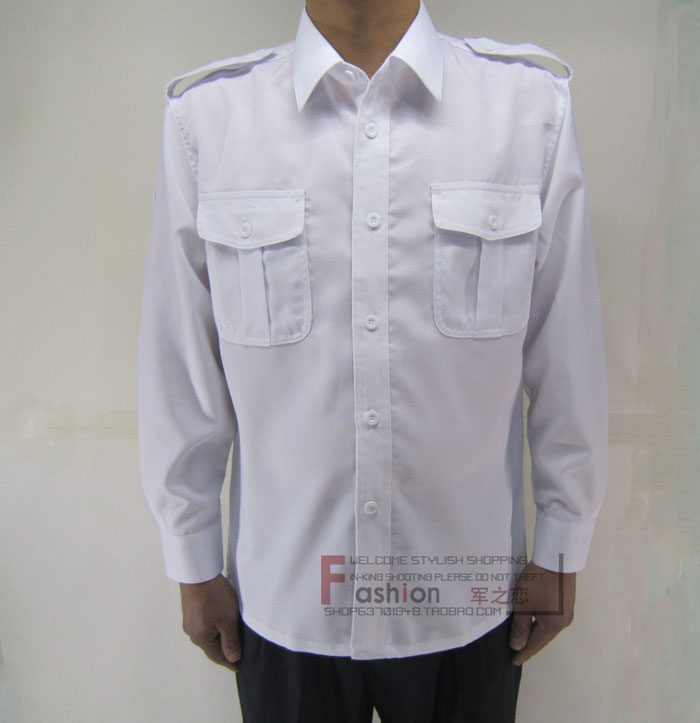 Security Guard White Long Sleeve Shirt Security Shirt Security Summer Workwear All Season Everyday Good Wearing the men 's