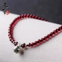 Donghai gia đình garnet vòng chân nữ 925 bạc chuông pha lê vòng chân trang sức quà tặng để gửi bạn gái vòng chân bạc nữ đẹp