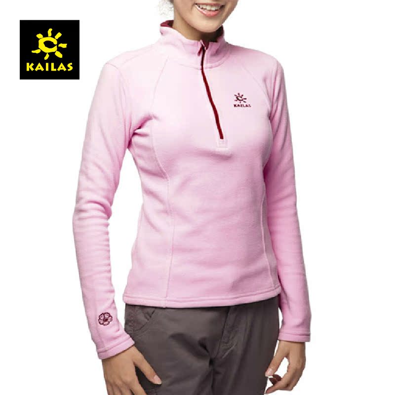 KAILAS/凯乐石 女款防静电套头贴身加厚保暖上衣抓绒衣 KG223141
