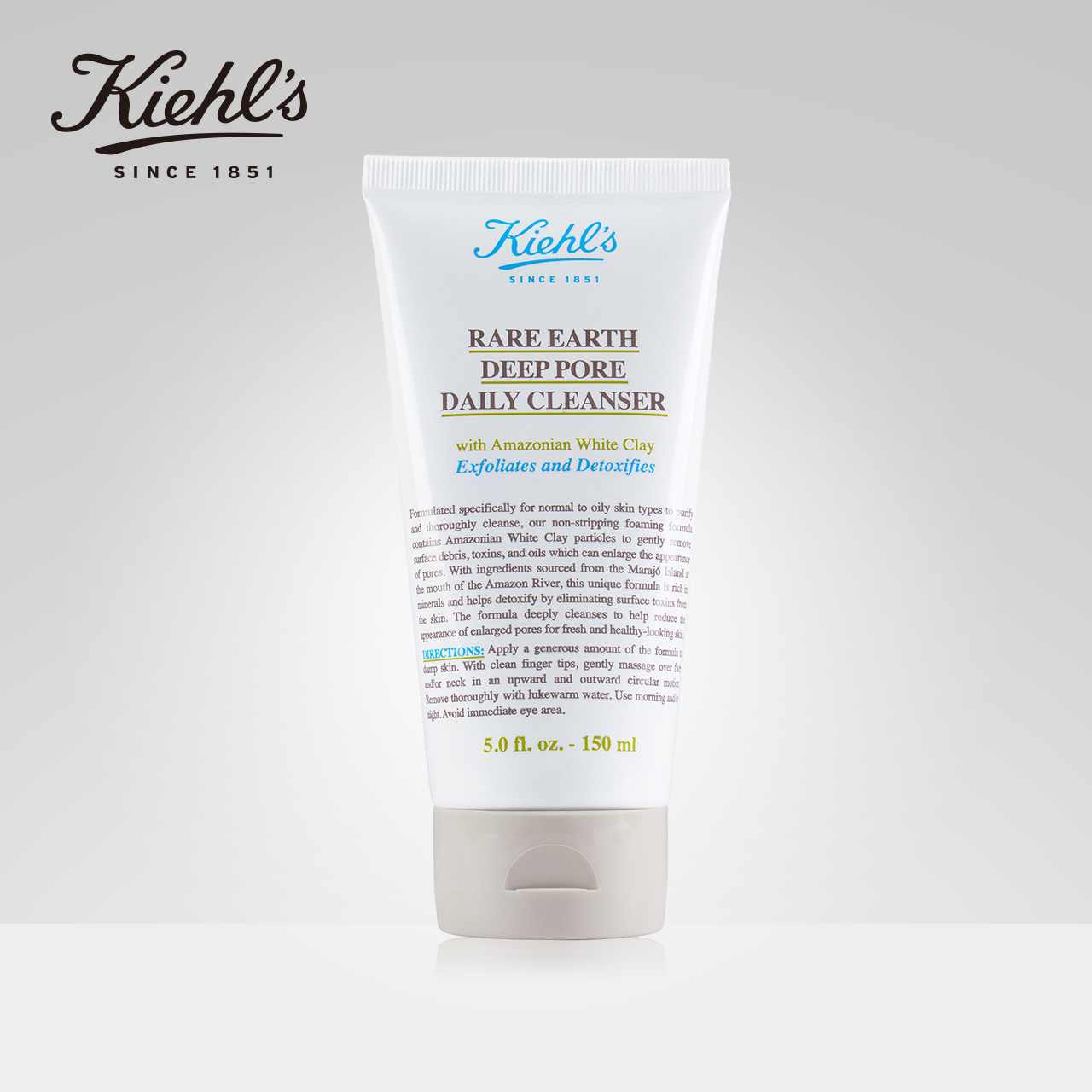 Kiehl's科颜氏亚马逊白泥净致洁面乳150ml 深层清洁