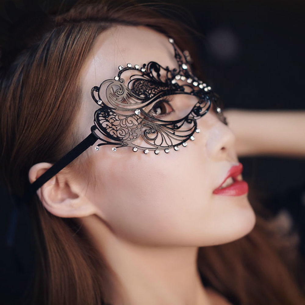 万圣舞会派对聚会情趣面具激情铁艺花式镂空眼罩女士性感诱惑S