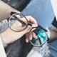 Hàn Quốc tr90 siêu nhẹ mặt kính lớn hộp nữ có cận thị có một số khung tròn retro nam hoàn thành toàn khung kính tom ford Kính khung