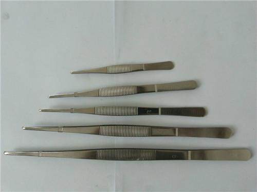  Tweezers Stainless steel tweezers 12 5-30cm medical tweezers Water grass clip round head tweezers