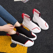 Ins siêu lửa vớ đàn hồi giày nữ Hàn Quốc phiên bản của ulzzang hip-hop giày hip-hop cao-top sneakers 2018 new