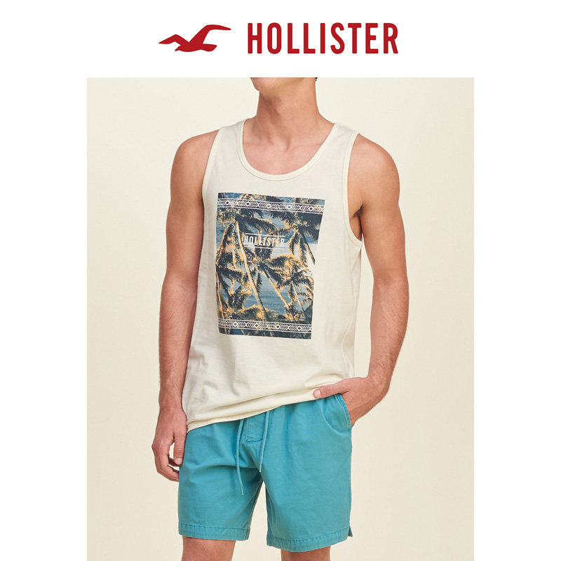 Hollister 图案棉质背心 男 121962