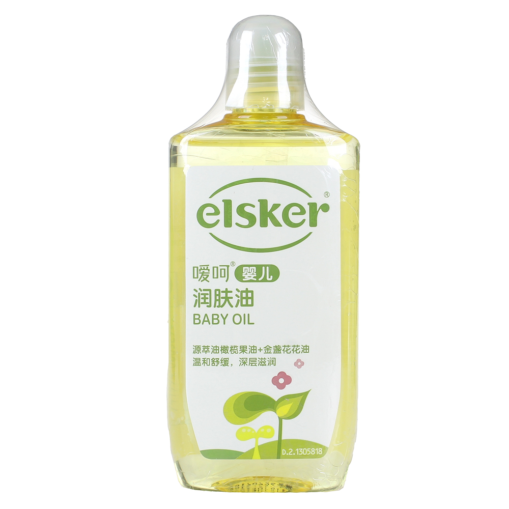 嗳呵婴儿润肤油 120ml 草本按摩油 含橄榄油成分 滋润保湿去头垢