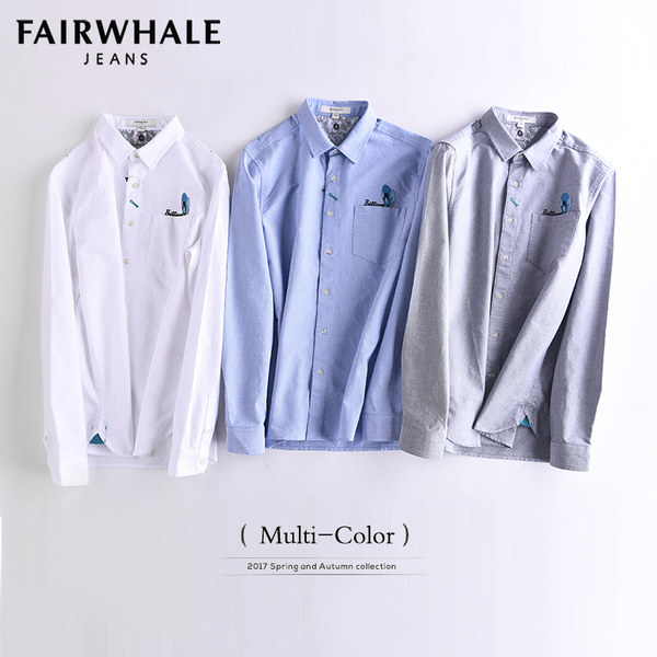 Mark Fairwhale 马克华菲 纯棉牛津纺 男式衬衫 天猫优惠券折后￥128包邮（￥188-60）3色可选