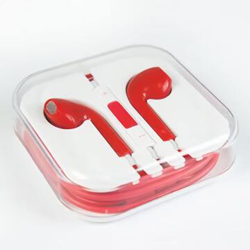 iPhone 垂直入耳彩色线控麦克风耳机(八大功能/)台湾官网直邮进口