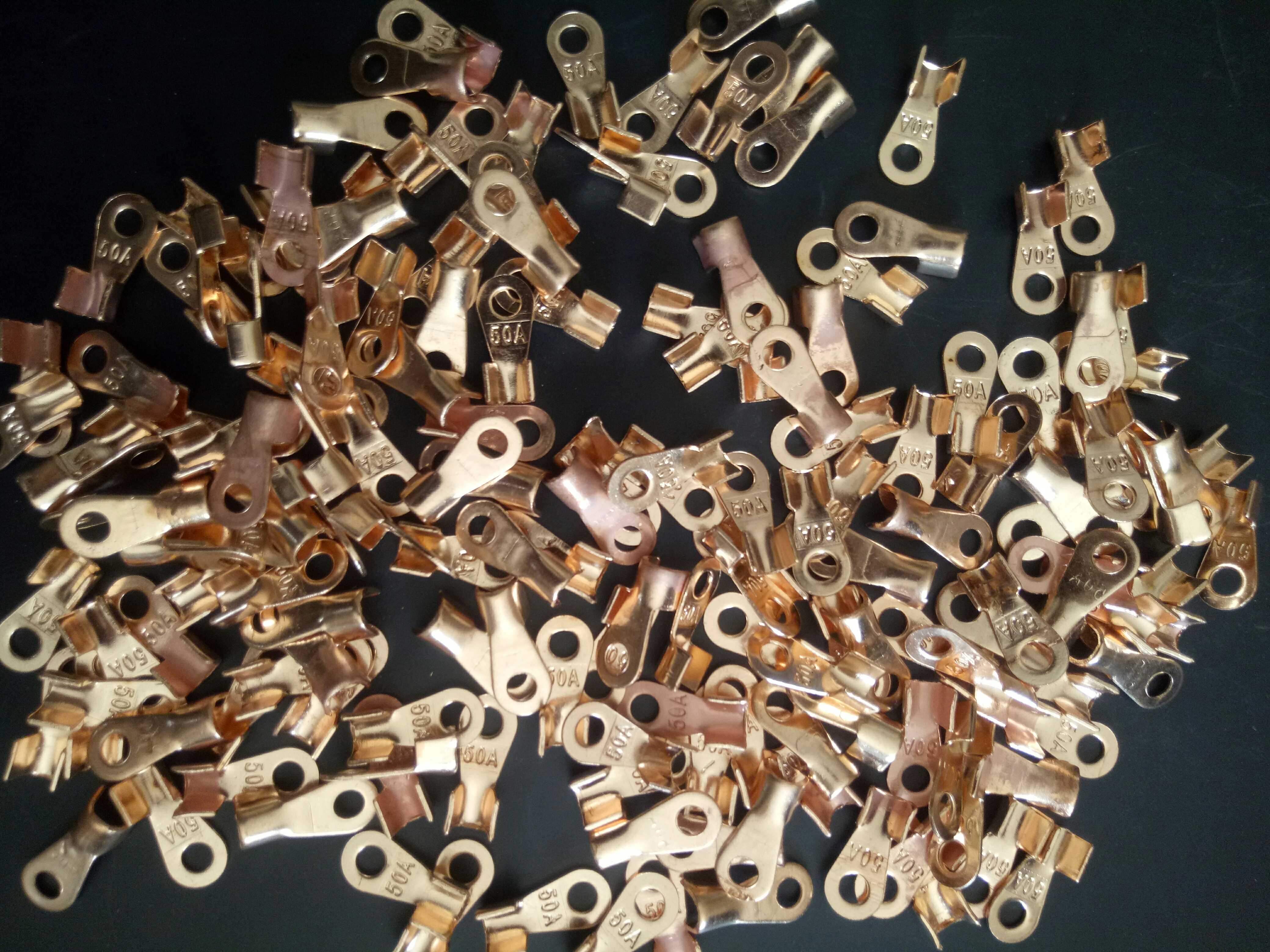 6mm 8mm opening copper wiring terminal copper wire ear thickness copper wiring nose wiring terminal copper joint car battery pressure line