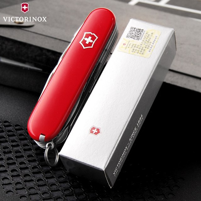 ຕົ້ນສະບັບນໍາເຂົ້າ Victorinox Swiss Army ມີດ 91mm luxury tinker 1.4723 ມີດພັບນອກຫຼາຍຫນ້າທີ່