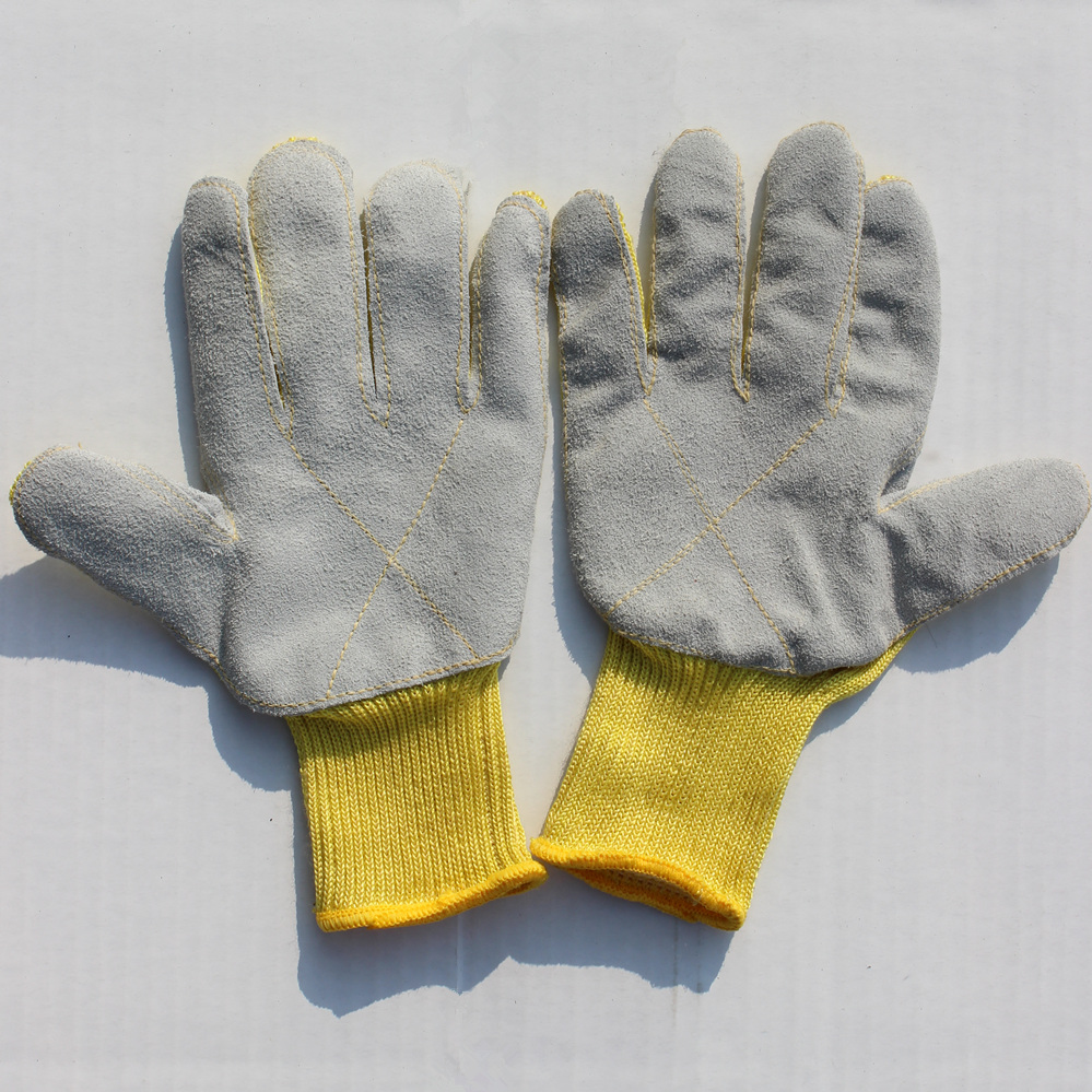 Sticking Leather Gloves Anti-Stab-Proof Gloves Anti-Prick Anti-Knife Gloves Bull Leather Anti-Slip Gloves Anti-Edge Thickening Gloves