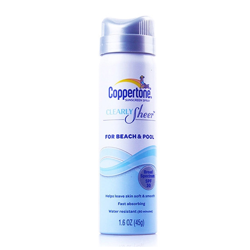 Coppertone/水宝宝喷雾45g 纯净清爽无油防晒霜SPF30 防水