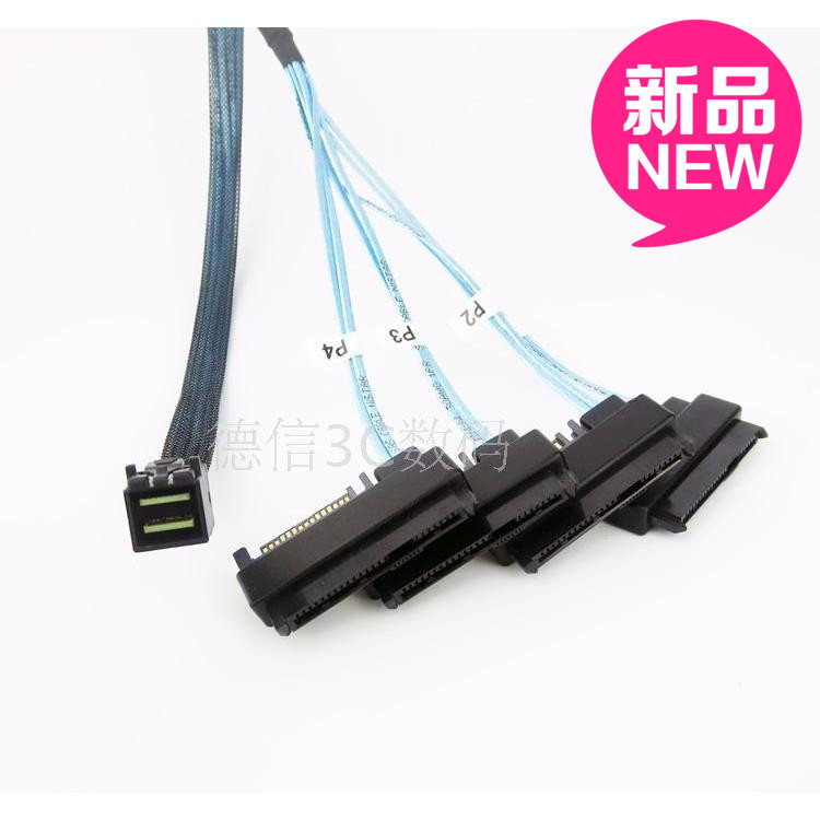 12g Server Array Card Mini Sas Hd Sff 8643 to 4 Sas Ssd Hard Drive 1 to 4 Data Cable