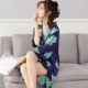 Mùa xuân, mùa xuân và mùa thu, đồ ngủ bằng lụa, sling gợi cảm, áo sơ mi lụa băng mùa hè nữ, váy ngủ, áo ngủ, dịch vụ gia đình hai mảnh - Giống cái bộ cotton mặc nhà Giống cái