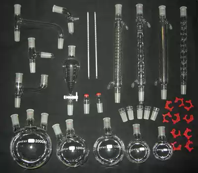 Customized processing glass instrument lengthened tapered grinding mouth liquid separation funnel