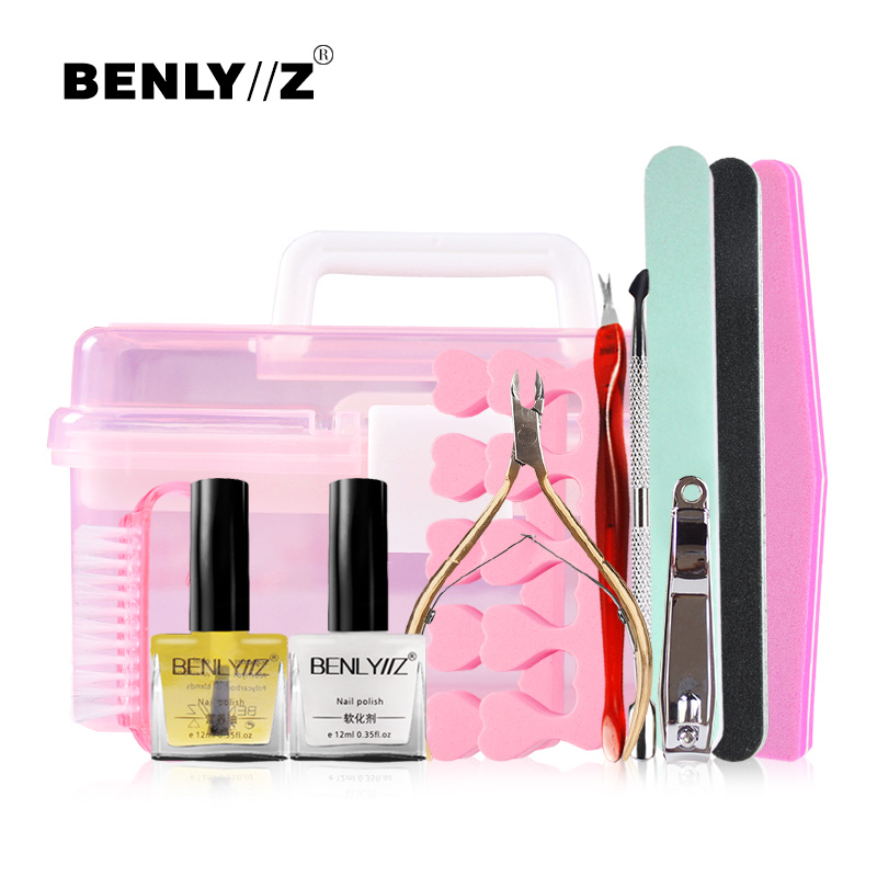 包邮美甲套装指甲工具护理套装指甲修剪打磨工具美甲指甲油套装