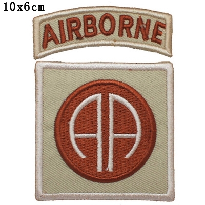 American 82 airborne division armband (sand) cloth stickers clothing stickers embroidered labels stickers cloth labels custom-made magic stickers