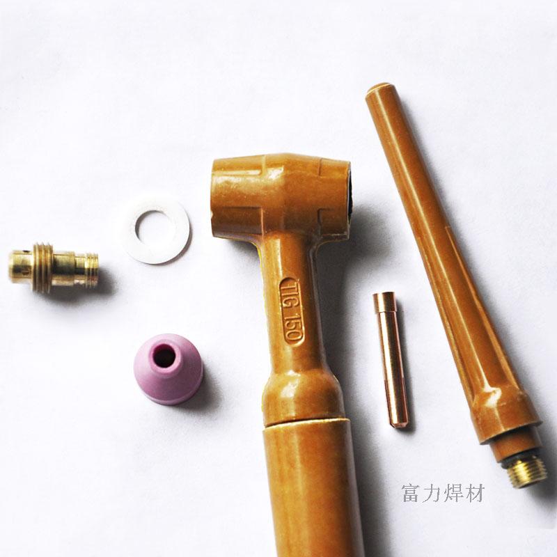 Argon Arc Welding Accessories QQ150A argon-arc welding guns 6 * 30 Porcelain Mouth Red Copper Tungsten Needle Collet Diversion plastic cushion