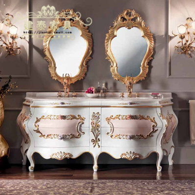 建泰法式柜欧式实木台装饰柜M068