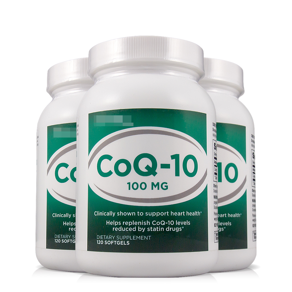 美国直邮 GNC COQ-10 辅酶Q10 100mg 120粒/瓶*3瓶正品包邮